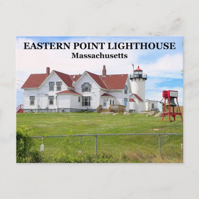 East Point Lighthouse, cartão postal de Massachuse (Frente)