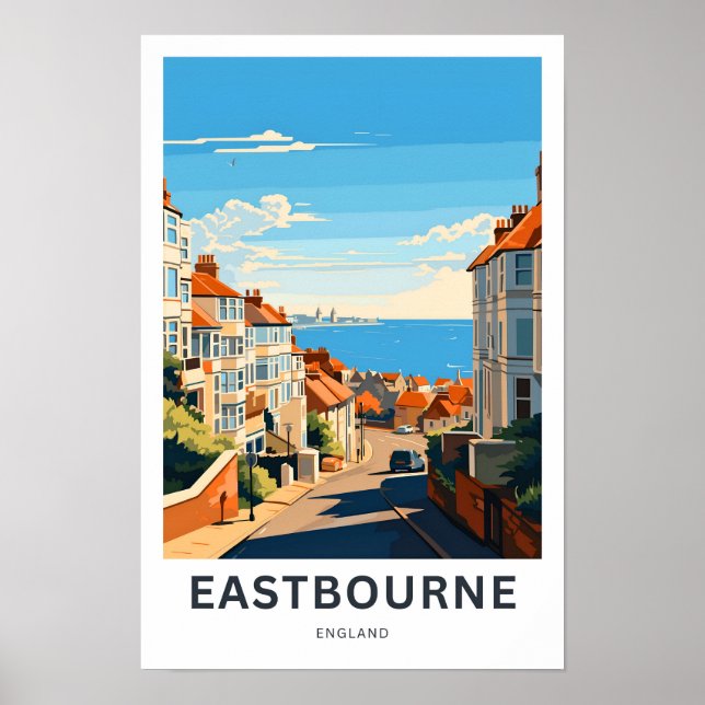 Eastbourne England Viagem Impressão (Frente)