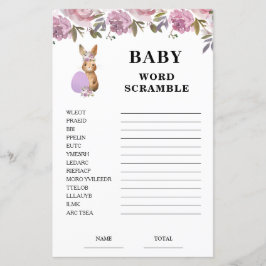 Easter Baby Shower Scramble Game