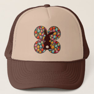 Easter Bunny Silhouette – Colorful Egg - boné
