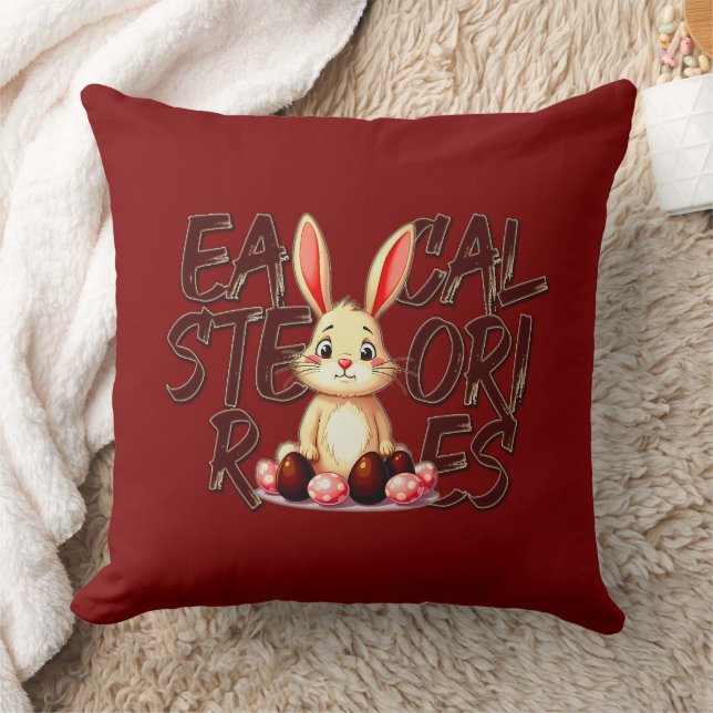 Easter Calories Stories – Funny Bunny - almofada (Cobertor)
