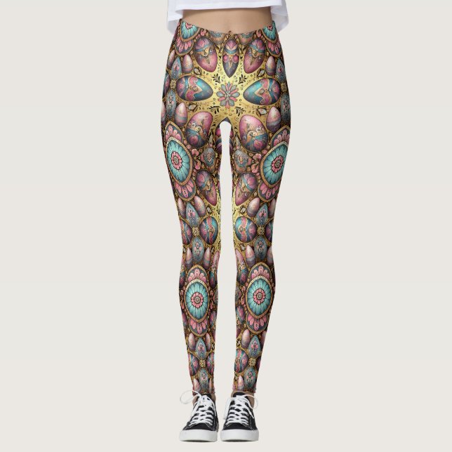 EASTER EGGS ~ Pastel 3D ~  Leggings (Frente)
