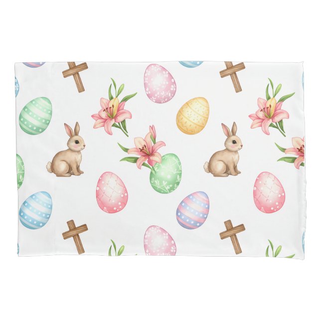 Easter Grace – Seamless Pastel Bunny & Cross Patte (Frente)
