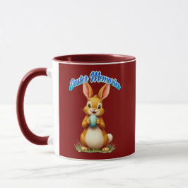 Easter Memories – Cute Bunny Illustration caneca
