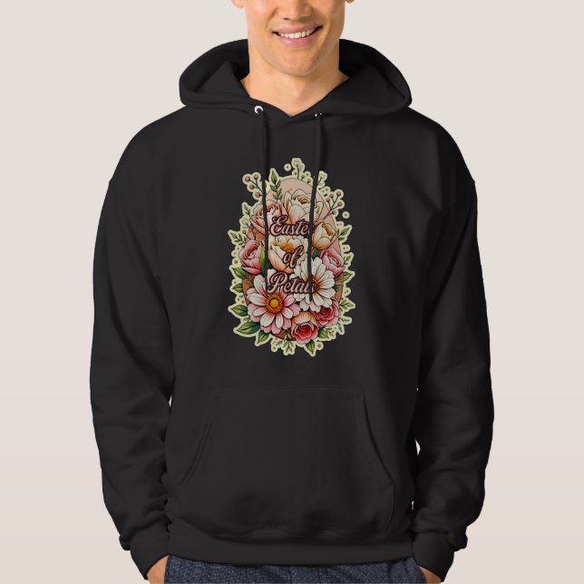 Easter of Petals – Floral Bunny Art - moletom (Frente)