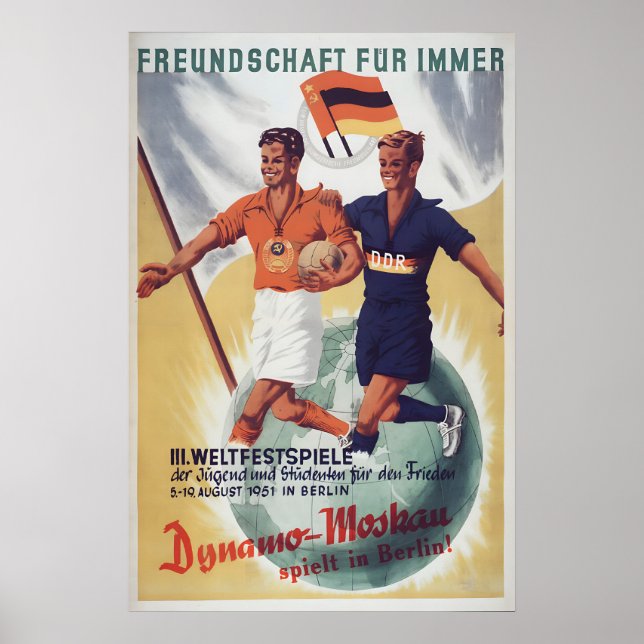 Eastern Germany Propaganda Poster -GDRSoviet (Frente)