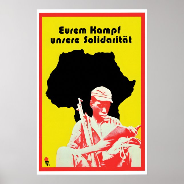 Eastern Germany Propaganda Poster Our solidarity (Frente)