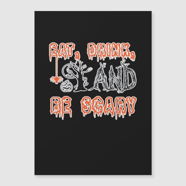 Eat Drink And Be Scary Classic Creative Casual (Frente)