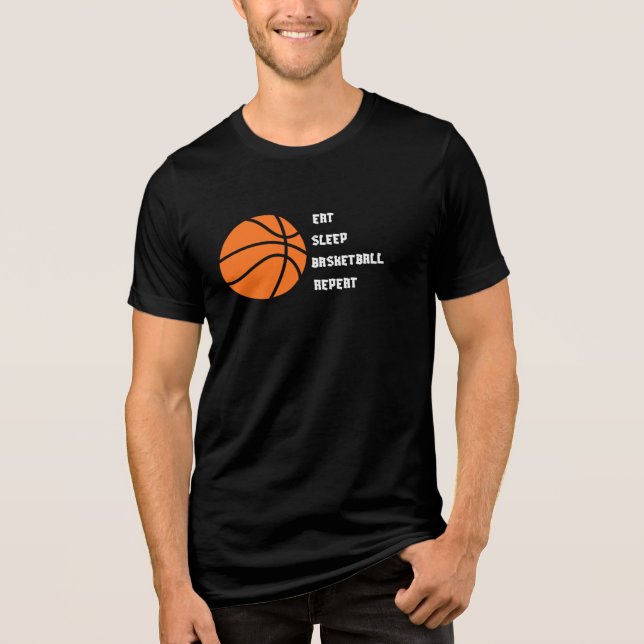 Eat Sleep Basketball Repeat on Unisex  (Frente)