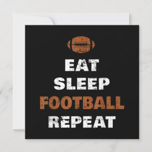 Eat Sleep Futebol Repete Amor Futebol Vintage Gi