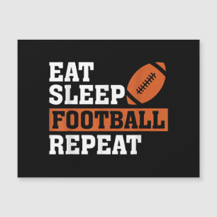 Eat Sleep Futebol Repita Adorável Futebol Vi