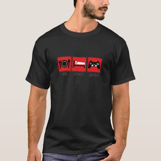 Eat Sleep Game Camiseta