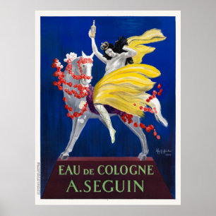 Eau de Cologne A. Seguin Art Deco Poster vintage
