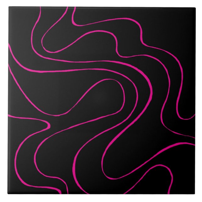 Ebb e Fluxo 2 - Magenta e Preto (Frente)