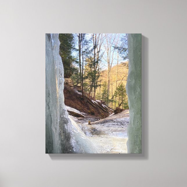 EBEN ICE CAVES MICHIGAN U.S.A. CANVAS PRINT (Frente)