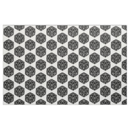 Ebony D20 Dice Tecido