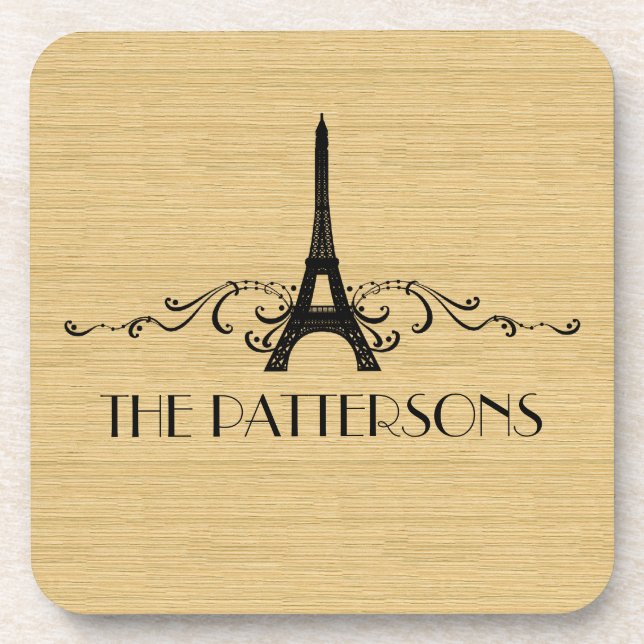 Ebony French Flourish Porta copos Set (Frente)