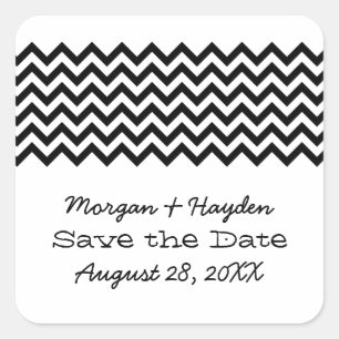 Ebony Simple Chevron Salve os Adesivos de Data