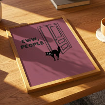 Eca, Pessoas - Poster de Gato Introvertido