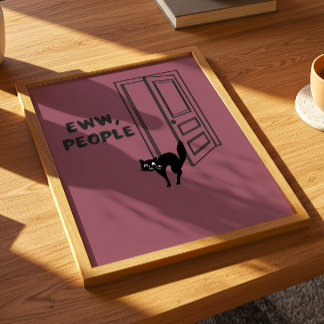 Eca, Pessoas - Poster de Gato Introvertido
