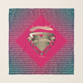 Echarpe 8º Aniversário de Casamento Sua História Bronze