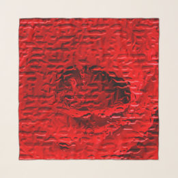 Echarpe Abstrato de rosa vermelha Quadrado de Chiffon Scar