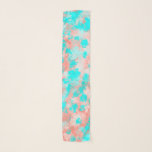 Echarpe Artsy Modern Summer Coral Orange Aqua Abstrato<br><div class="desc">Artsy, moderno, e tradicional laranja de verão e abstrato azul-azul-marinho neon daubs padrão de arte contemporânea. ***NOTA DE DESIGN IMPORTANTE: Para qualquer solicitação de design personalizada, como solicitações de correspondência de produtos, alterações de cor, mudanças de posicionamento ou qualquer outra solicitação de alteração, clique no botão "CONTACT" ou envie um...</div>
