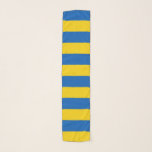 Echarpe Bandeira da Ucrânia - Faixa Amarela Azul<br><div class="desc">Ucrânia Flag Cute Blue Yellow Strips Scarf</div>