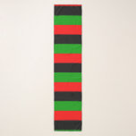 Echarpe Bandeira Pan-Africana, Vermelha, Preta, Verde Hori<br><div class="desc">O cachecol Chiffon com a bandeira pan-africana vermelha,  preta e verde horizontal. Essa bandeira também é conhecida como bandeira afro-americana e bandeira de libertação negra. Personalizável. Moderno e moderno,  perfeito para qualquer roupa.</div>