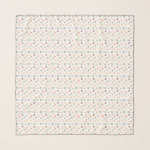 Boho Earthy Colors Terrazzo Impressão Scarf