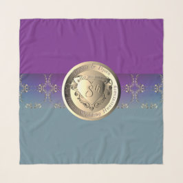 Echarpe Bronze EmblemChiffon Scarf do 8º aniversário do ca