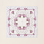 Echarpe CB Lavanda Lilac Rosas Quadrados Chiffon Scarf<br><div class="desc">Rosas Lavandas raras.  Personalizado com seu próprio nome Monograma ou deixe vazio.  Design gráfico de Claudine Boerner.</div>