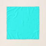 Echarpe Cor Sólida Turquesa Verde Azul Ciano<br><div class="desc">O Scarf chiffon esbarra o acessório de declaração de moda divertida casual impresso com a ilustração do design de cor sólida do Cyan Blue Turquoise Solid pelo TheFabricSeal em Zazzle.com #Zazzle Made https://www.zazzle.com/store/thefabricseal Esta linda cor ciana foi tirada de nosso projeto e coleção de produtos Rainbow Colors Patchwork Geométrico Repeat...</div>