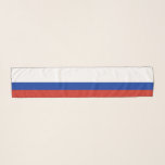 Echarpe Cores de Bandeira da Rússia Vermelho Azul Branco,<br><div class="desc">Cores de Bandeiras da Rússia Vermelho Azul Branco Escarpa</div>