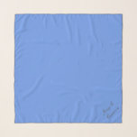 Echarpe Cornflower Blue 6495ED - Com Nome ou Vazio<br><div class="desc">Com nome amovível ou editável e opção monograma. As palavras serão automaticamente colocadas em uma diagonal no canto inferior direito do design. Certifique-se de mantê-lo dentro do limite de comprimento ou ele será derramar da área design. Coordenadas de cores com outros itens no repositório com base no nome e no...</div>