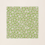 Echarpe Daisy Filed Watercolor Primavera Summer<br><div class="desc">padrão de margarida pintado,  simples e bonito,  fundo verde claro</div>