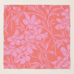 Echarpe Design de Arte Botânica Floral a Rosa e Vermelho<br><div class="desc">Design de Arte Botânica Floral a Rosa e Vermelho</div>