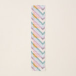 Echarpe Design Gráfico de Chevron de Mod Geo em Cores de P<br><div class="desc">Adicione alguma cor à sua roupa com este Design de Gráfico de Chevron Geo Mod Geo em Pastel Colors Scarf.</div>
