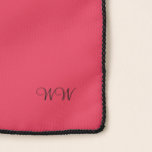 Echarpe Elegante Wardrobe Amaranth Monogramas Scarf<br><div class="desc">Amaranth Monogramed Scarf. Design de Claudine Boerner.</div>