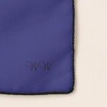 Echarpe Elegante Wardrobe Midnight Blue Monogramas Scarf<br><div class="desc">Azul-Meia-Noite Elegante do Wardrobe com Monograma Inicial Opcional Chiffon Scarf. Design de Claudine Boerner.</div>