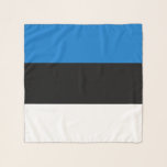 Echarpe Escarpa quadrada com pavilhão da Estônia<br><div class="desc">Adicione elegância e patriotismo ao seu guarda-roupa com este lindo cachecol quadrado com a bandeira da Estônia! Combinando a moda clássica com o orgulho nacional, este cachecol quadrado exibe orgulhosamente as icônicas riscas azuis, pretas e brancas da bandeira estônia num formato refinado e atraente. Seja vestida como acessório do pescoço,...</div>