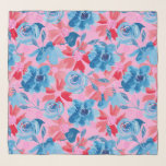 Echarpe Floral Negrito em Rosa Vermelho e Azul<br><div class="desc">Enrole-se em florais vibrantes com este cachecol branco vermelho, azul e rosa! Apresentando flores azuis e vermelhas, corações florais cor-de-rosa, e pontos lúdicos em um fundo branco nítido, este lenço leve e arejado é o acessório perfeito para a declaração. Quer se veste ou adicione um pop de cor à sua...</div>