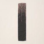 Echarpe Frente Brilhante Dourada cintilante Rosa preto de<br><div class="desc">Este impressão de luxo e glamouroso é o design perfeito para a na moda e a moda. Ele apresenta uma cortina de borda brilhante rosa cintilante com falso brilho em cima de um simples fundo preto. É um elegante, chic, trendy, e moderno design de bling com uma vibração de Hollywood!...</div>