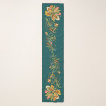 Fronteira de Gavinhas do Poder Floral Retro 1