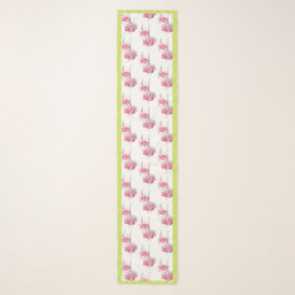 Echarpe Fuchsias exóticas em um Scarf