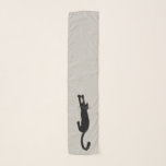 Echarpe Gato preto que guardara sobre do amante engraçado<br><div class="desc">Termine seu equipamento com este acessório de forma felino do divertimento. O gato preto louco está pendurando sobre a este lenço legal. Faz um presente original da novidade para amantes do gatinho! O mundo do Doodle de Jenn da visita para mais produtos que caracterizam este gato preto original projeta. ©Jenn...</div>