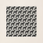 Echarpe Giant Schnauzer Silhouettes Pattern<br><div class="desc">Scarf do Giant Schnauzer Lover</div>