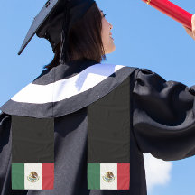Graduação Bandeira Mexicana Scarf Stole Sash
