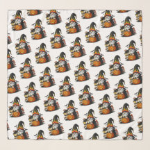 Halloween Gnome Chiffon Scarf