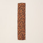 Echarpe Impressão de Leopardo Laranja e Preto<br><div class="desc">🥇 UM DESIGN ORIGINAL DE DIREITOS AUTORAIS, DE Donna Siegrist, DISPONÍVEL SOMENTE NO ZAZZLE! Impressão de Laranja e Leopardo Preto Queimado. Disponível em várias cores. ⭐ 99% dos meus designs na minha loja são feitos em camadas. Isso facilita o redimensionamento e a movimentação de gráficos e textos para que cada...</div>